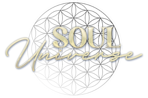 Soul Universe Logo gold/beige für Coaching und Persönlichkeitsentwicklung, Energieheilung